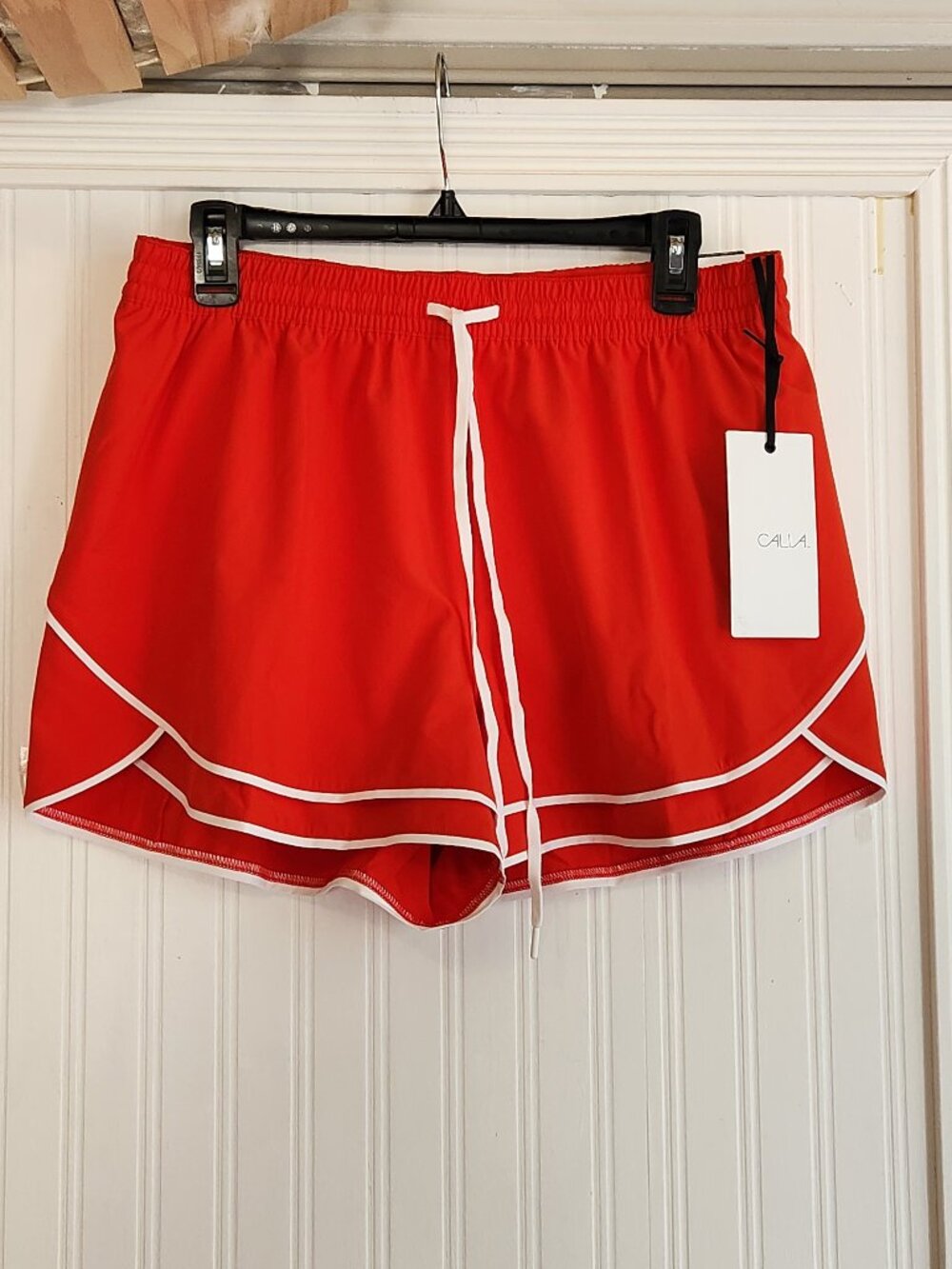 CALIA Drawstring Step Up Short Red Athletic- NWT NEW - Picture 4 of 7